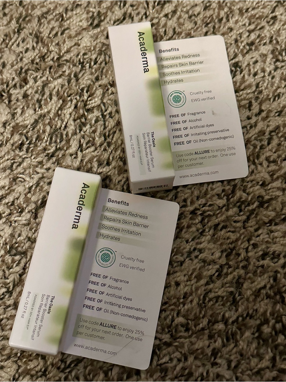 Acaderma The Oasis Barrier Booster Serum X2